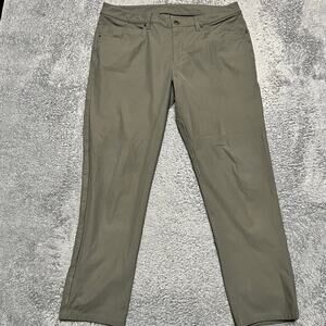 Lululemon Pants Mens 36 Green ABC Slim Fit Commission Warpstreme Stretch M5AD8S